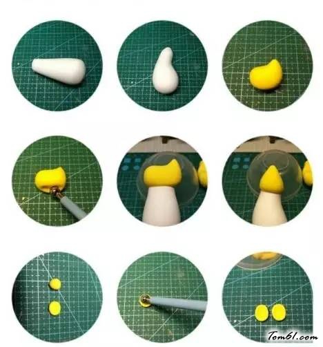 特朗普小金鸡的彩泥橡皮泥制作教程图解图片3