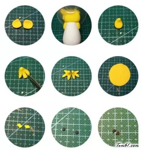 特朗普小金鸡的彩泥橡皮泥制作教程图解图片2