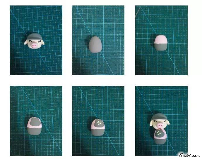 小猪2的彩泥橡皮泥制作教程图解图片3