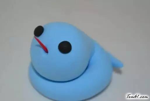 蛇的彩泥橡皮泥制作教程图解2图片4