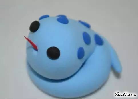 蛇的彩泥橡皮泥制作教程图解2图片5