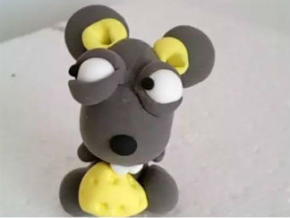 老鼠的彩泥橡皮泥制作教程图解