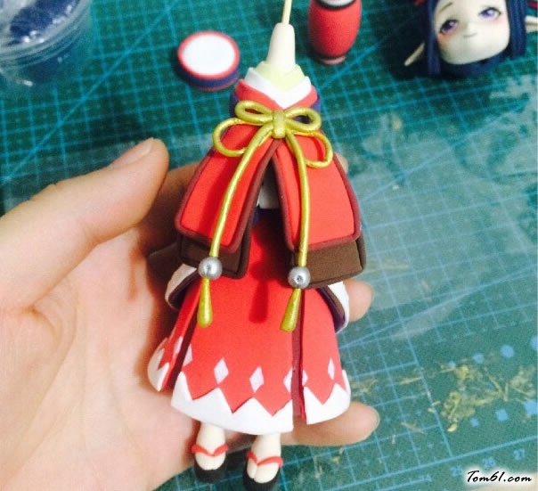 蝴蝶精人偶的彩泥橡皮泥制作教程图解图片9 蝴蝶精人偶的彩泥橡皮泥制作教程图解图片9