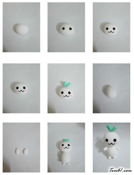 颜文字君的彩泥橡皮泥制作教程图解2图片3