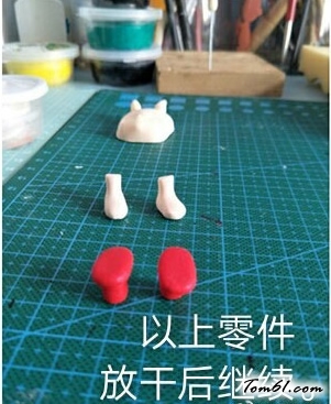 桃花妖的彩泥橡皮泥制作教程图解图片5 桃花妖的彩泥橡皮泥制作教程图解图片5