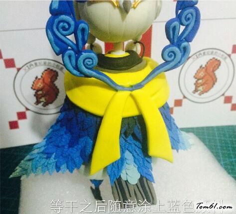 阴阳师童男的彩泥橡皮泥制作教程图解图片27