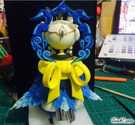 阴阳师童男的彩泥橡皮泥制作教程图解图片31