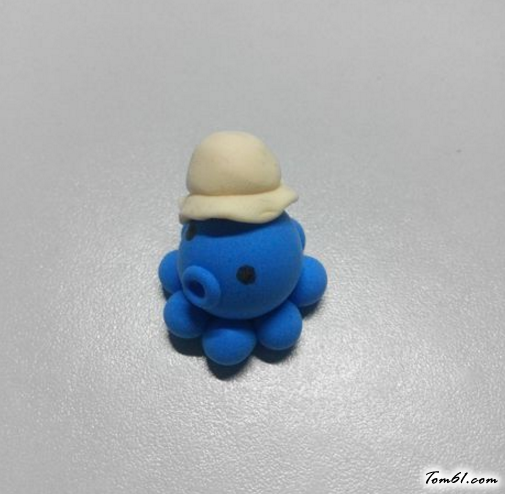章鱼的彩泥橡皮泥制作教程图解2图片6