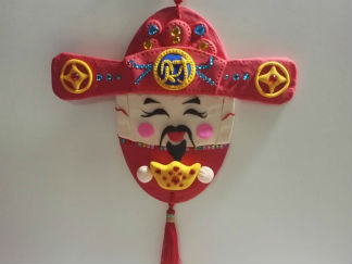 财神爷挂件的彩泥橡皮泥制作教程图解