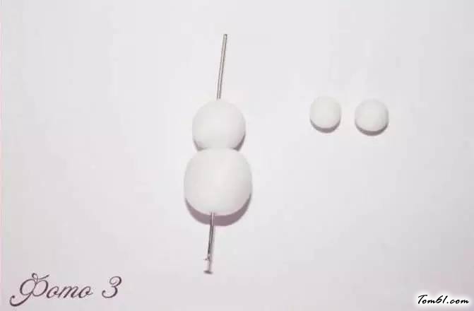 雪人挂件的彩泥橡皮泥制作教程图解图片4