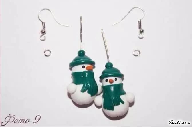 雪人挂件的彩泥橡皮泥制作教程图解图片10