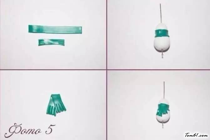 雪人挂件的彩泥橡皮泥制作教程图解图片6