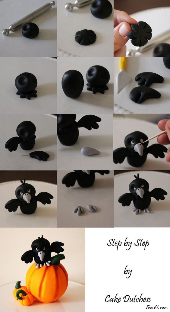 乌鸦的彩泥橡皮泥制作教程图解图片1