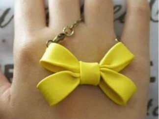 蝴蝶结的彩泥橡皮泥制作教程图解3