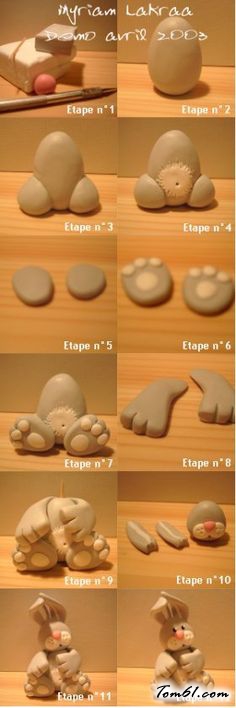 兔子3的彩泥橡皮泥制作教程图解图片1