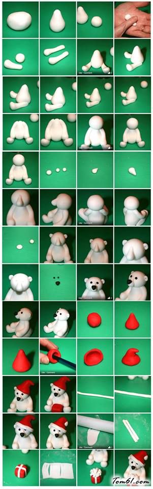 熊的彩泥橡皮泥制作教程图解2图片1