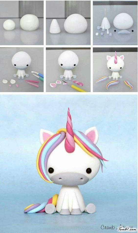 独角兽的彩泥橡皮泥制作教程图解  图片1