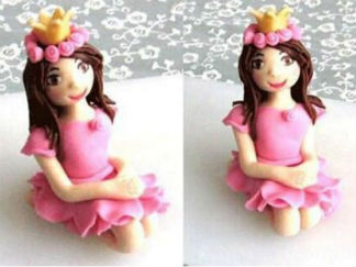 小女孩的彩泥橡皮泥制作教程图解4