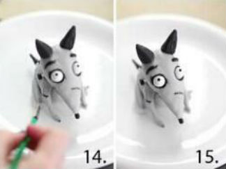 老鼠的彩泥橡皮泥制作教程图解2