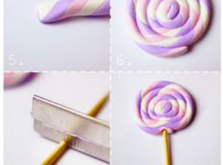 棒棒糖2的彩泥橡皮泥制作教程图解