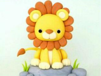 狮子的彩泥橡皮泥制作教程图解2