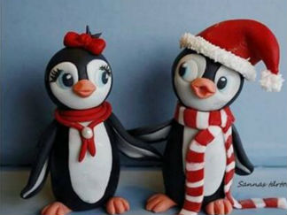 企鹅的彩泥橡皮泥制作教程图解5