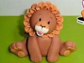 狮子的彩泥橡皮泥制作教程图解 3