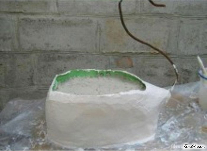 小天鹅花盆的彩泥橡皮泥制作教程图解图片3