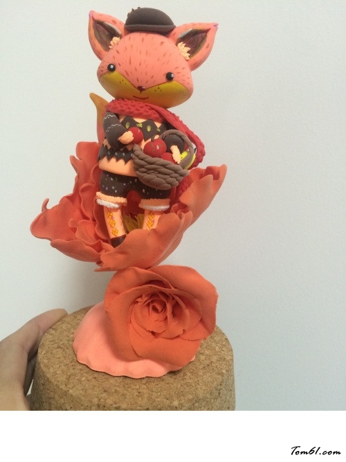 狐狸摆件的彩泥橡皮泥制作教程图解图片18