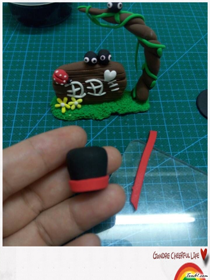 黑执事的彩泥橡皮泥制作教程图解图片9