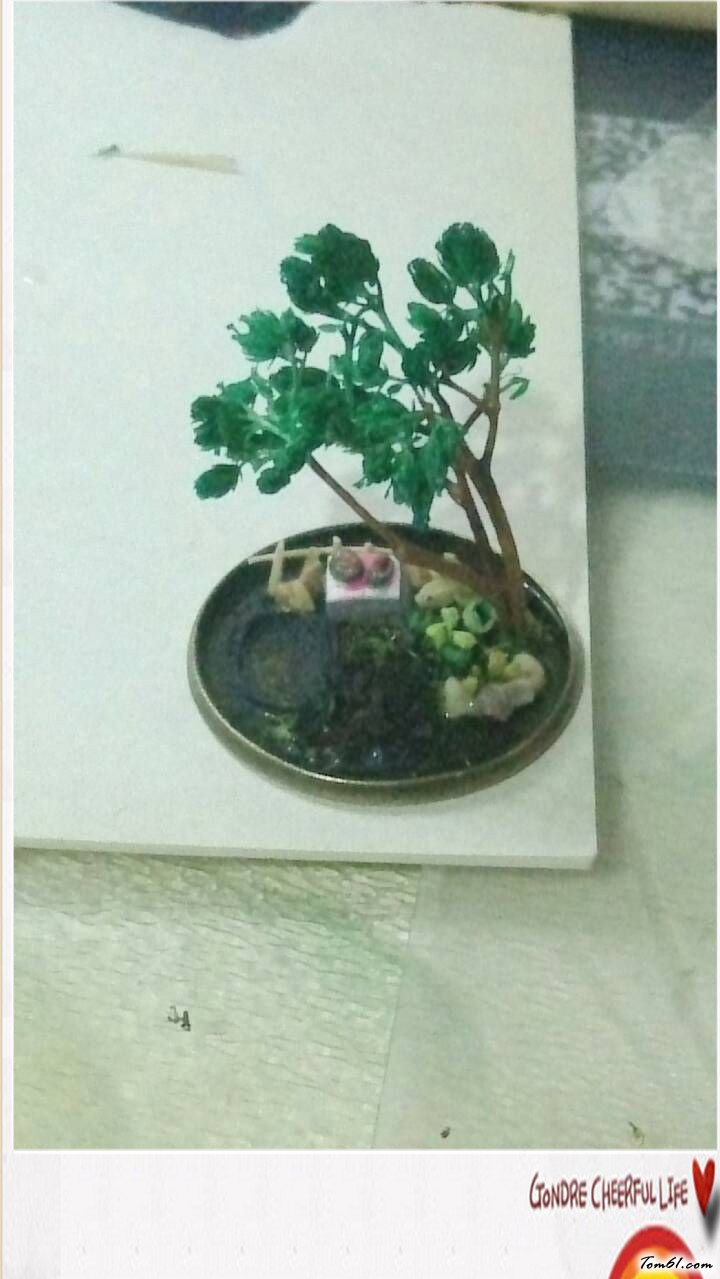 小树屋吊瓶的彩泥橡皮泥制作教程图解图片15