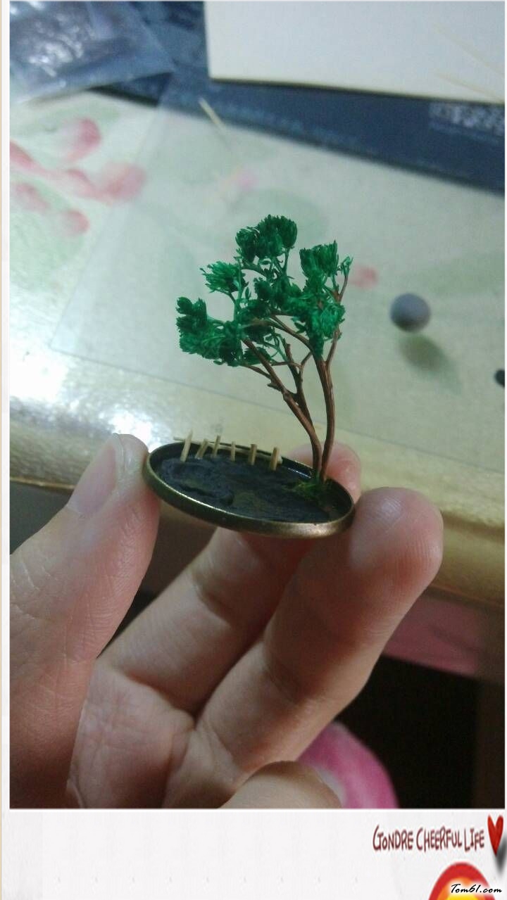 小树屋吊瓶的彩泥橡皮泥制作教程图解图片8