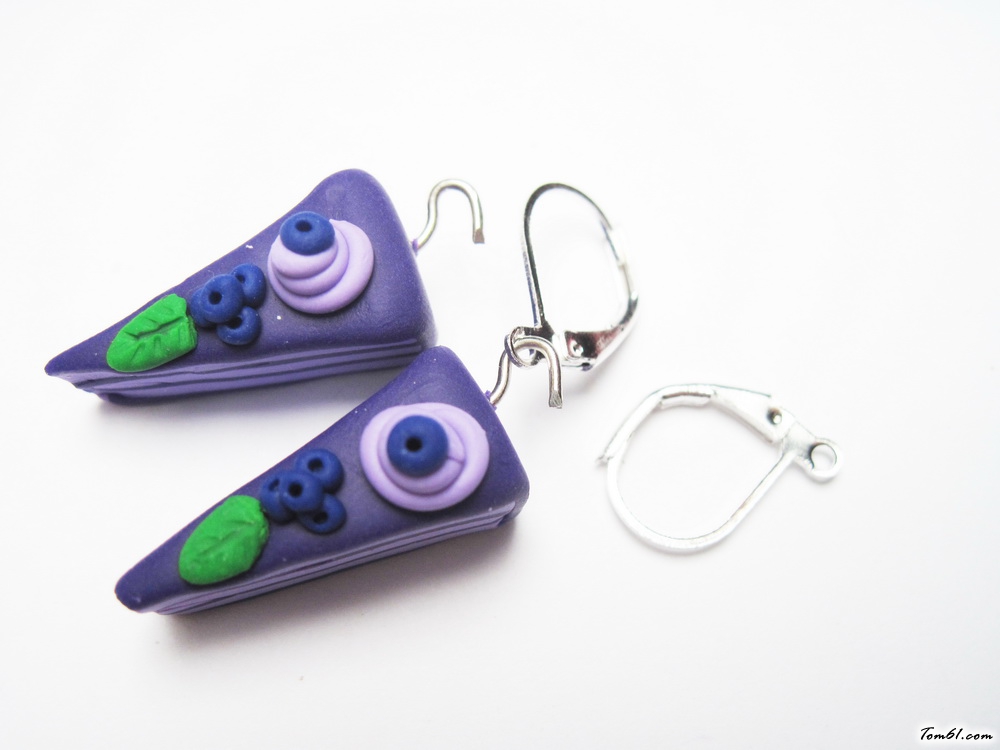 蓝莓蛋糕小吊坠的彩泥橡皮泥制作教程图解图片25 蓝莓蛋糕小吊坠的彩泥橡皮泥制作教程图解图片25