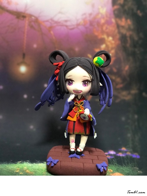 Q萌蝴蝶妖的彩泥橡皮泥制作教程图解