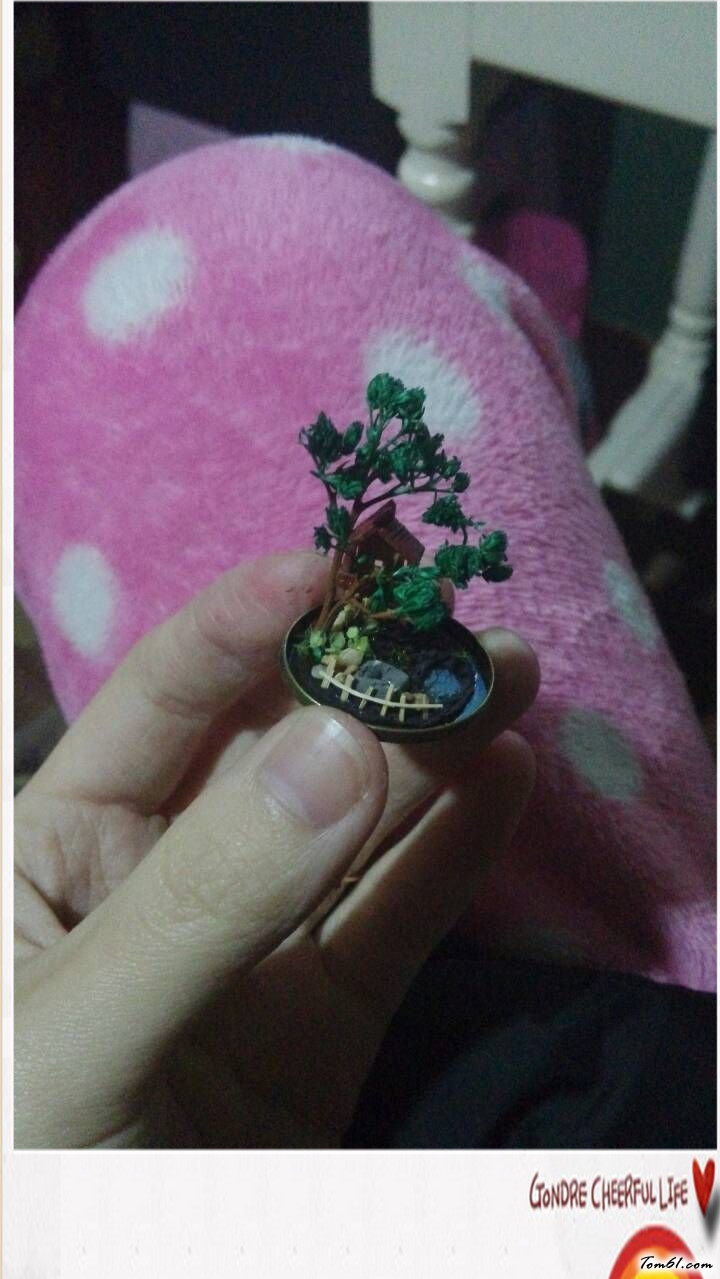 小树屋吊瓶的彩泥橡皮泥制作教程图解图片23