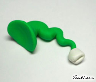 圣诞小精灵矮人的彩泥橡皮泥制作教程图解图片10 圣诞小精灵矮人的彩泥橡皮泥制作教程图解图片10