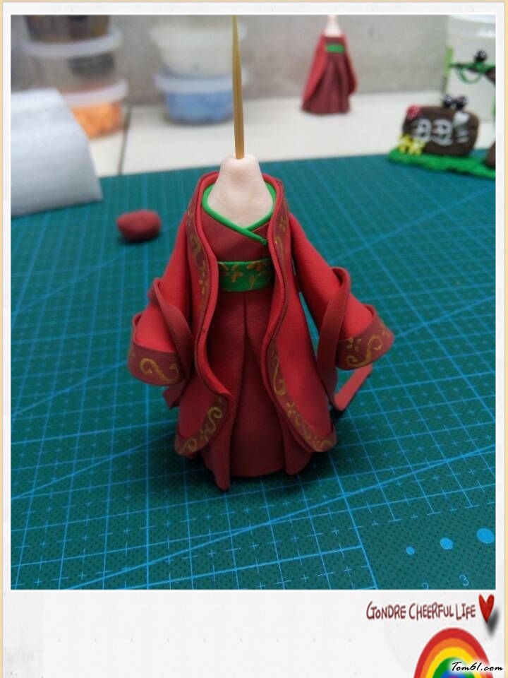 妖神花千骨的彩泥橡皮泥制作教程图解图片25
