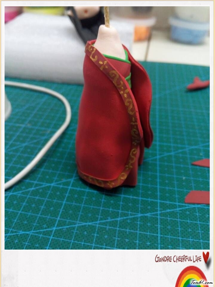 妖神花千骨的彩泥橡皮泥制作教程图解图片24
