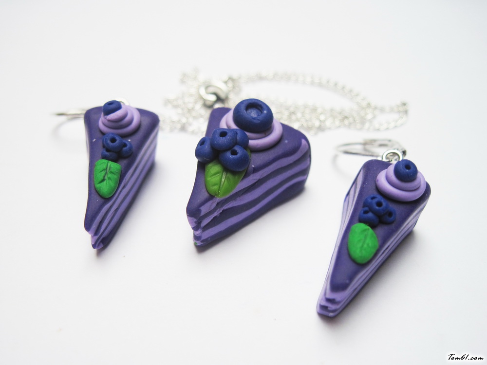 蓝莓蛋糕小吊坠的彩泥橡皮泥制作教程图解图片27 蓝莓蛋糕小吊坠的彩泥橡皮泥制作教程图解图片27