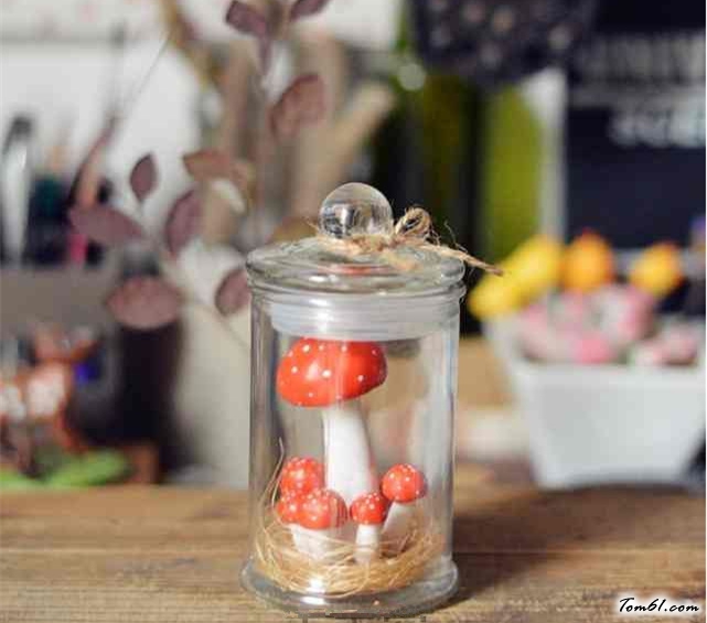 微型蘑菇瓶的彩泥橡皮泥制作教程图解图片2 微型蘑菇瓶的彩泥橡皮泥制作教程图解图片2