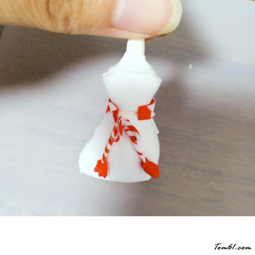 阴阳师小山兔的彩泥橡皮泥制作教程图解第11步:图片16 阴阳师小山兔的彩泥橡皮泥制作教程图解第11步:图片16