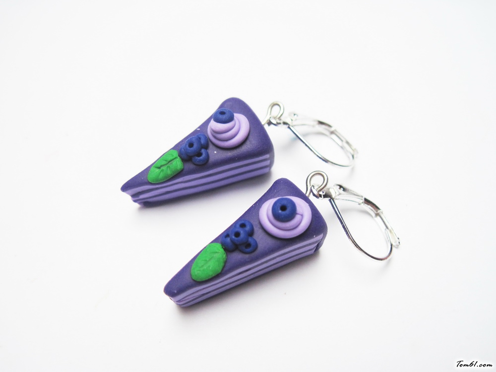 蓝莓蛋糕小吊坠的彩泥橡皮泥制作教程图解图片26 蓝莓蛋糕小吊坠的彩泥橡皮泥制作教程图解图片26