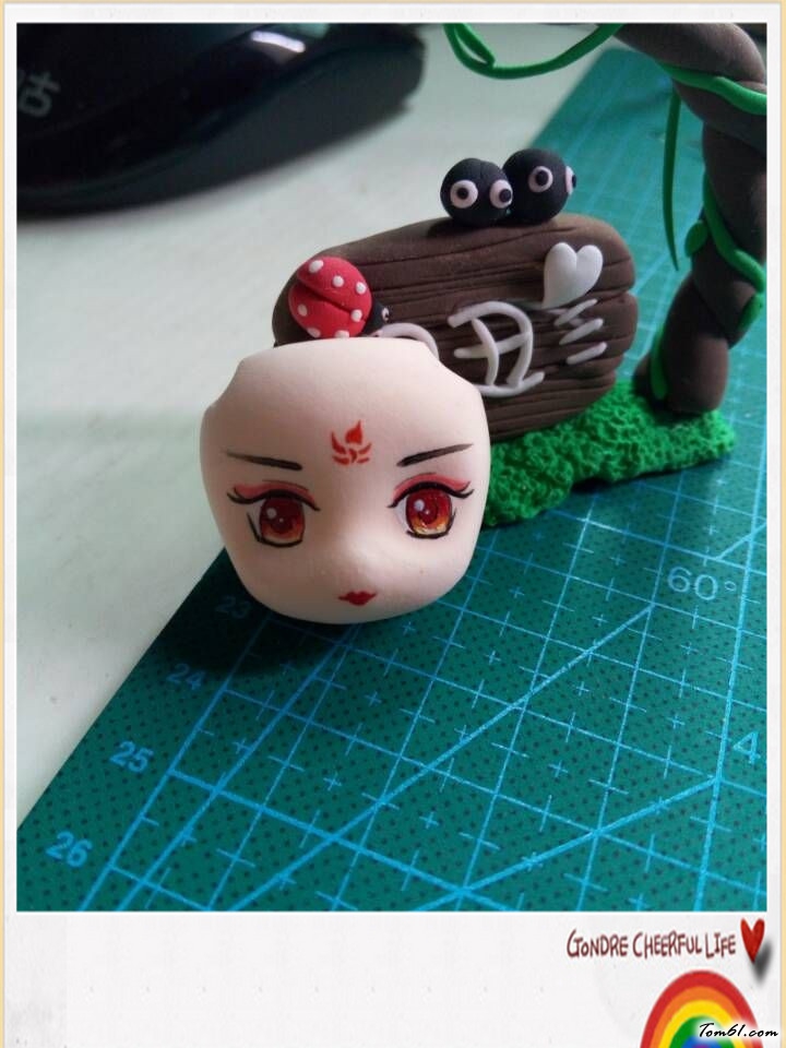 妖神花千骨的彩泥橡皮泥制作教程图解图片2