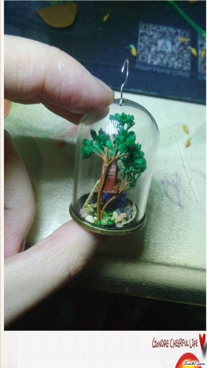 小树屋吊瓶的彩泥橡皮泥制作教程图解图片2