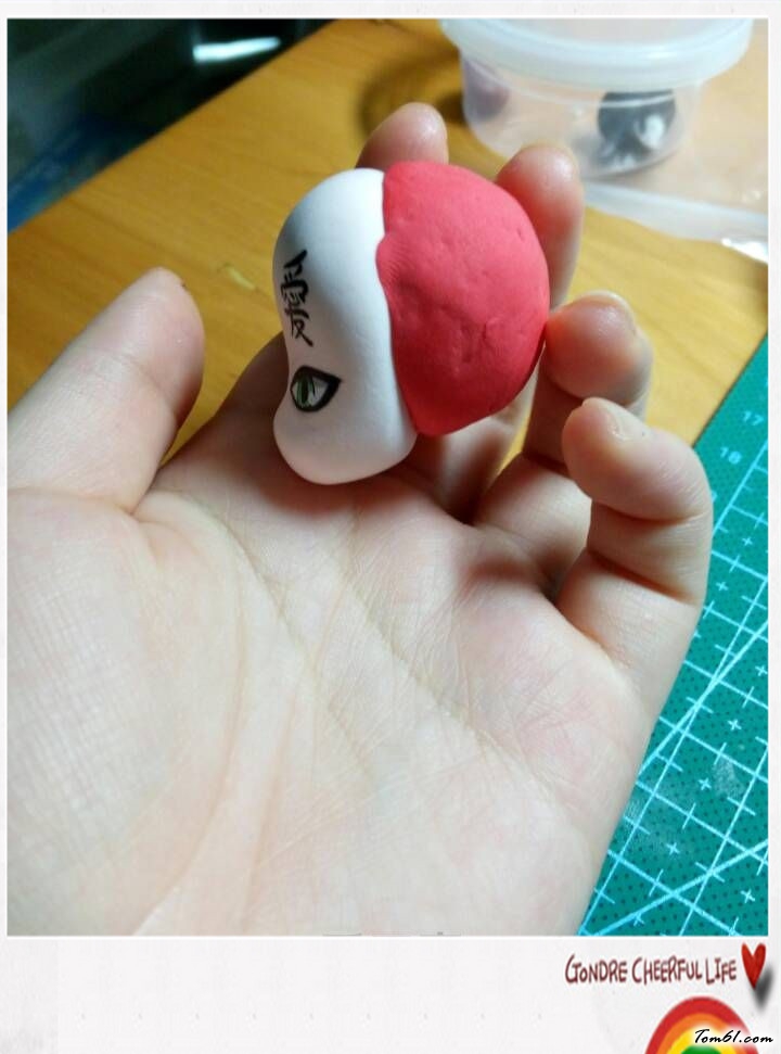 我爱罗的彩泥橡皮泥制作教程图解图片3
