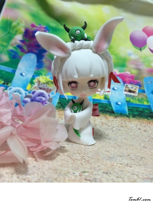 阴阳师小山兔的彩泥橡皮泥制作教程图解第11步:图片20 阴阳师小山兔的彩泥橡皮泥制作教程图解第11步:图片20