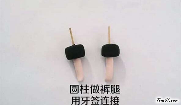 喵化兵长小人偶的彩泥橡皮泥制作教程图解图片13 喵化兵长小人偶的彩泥橡皮泥制作教程图解图片13