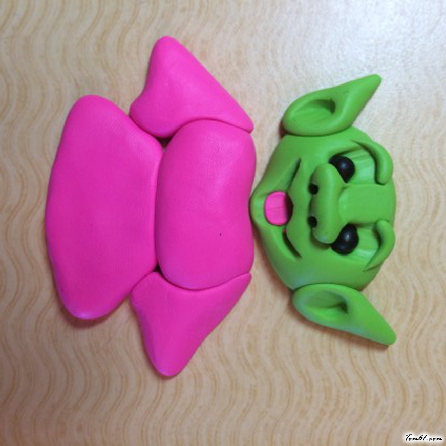 巨魔外星人的彩泥橡皮泥制作教程图解图片10 巨魔外星人的彩泥橡皮泥制作教程图解图片10