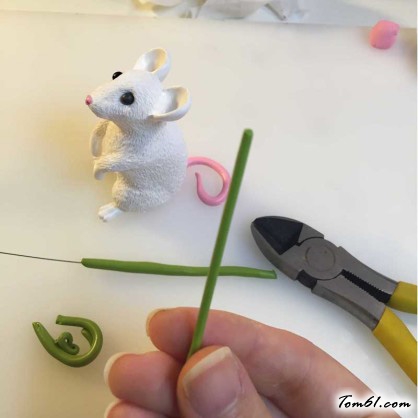 小白鼠的彩泥橡皮泥制作教程图解  图片25