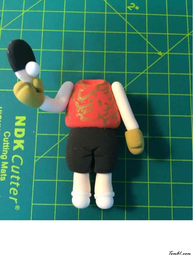 小老虎張继科的彩泥橡皮泥制作教程图解图片13